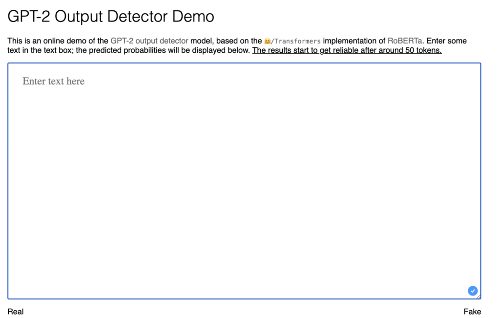 detector de textos de IA