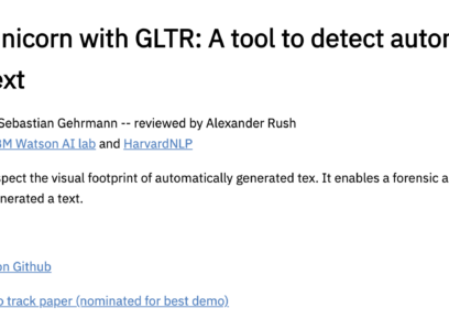 GLTR (Giant Language Model Test Room)