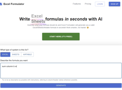 ExcelFormulator