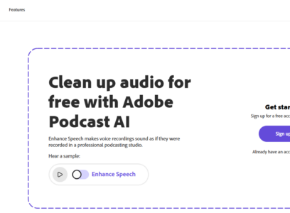 Adobe Podcast Enhance